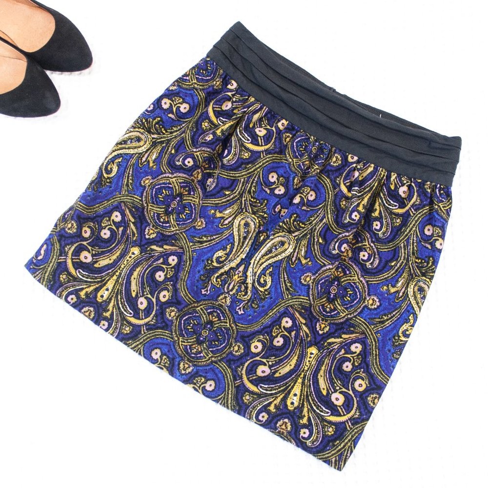 Cidra | Short Patterned Skirt | 6 | Anthro